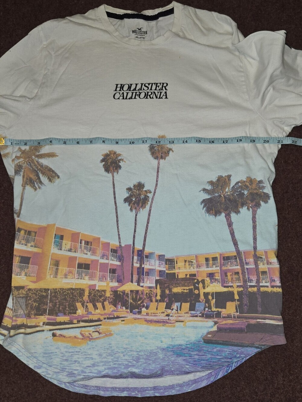 Hollister Long-sleeve Crewneck Graphic Shirt Palm Trees And Beach Size XL - Picture 4 of 6